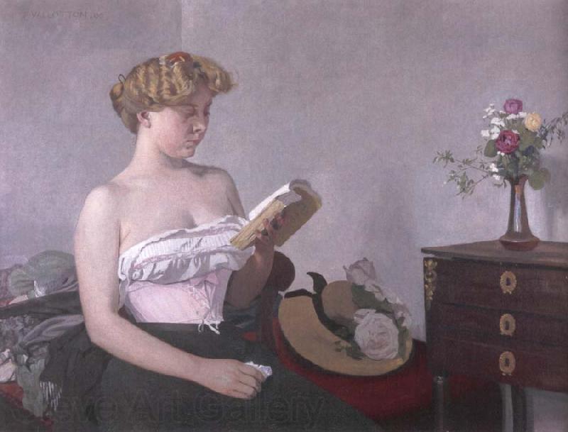 Felix Vallotton Woman Reading Norge oil painting art